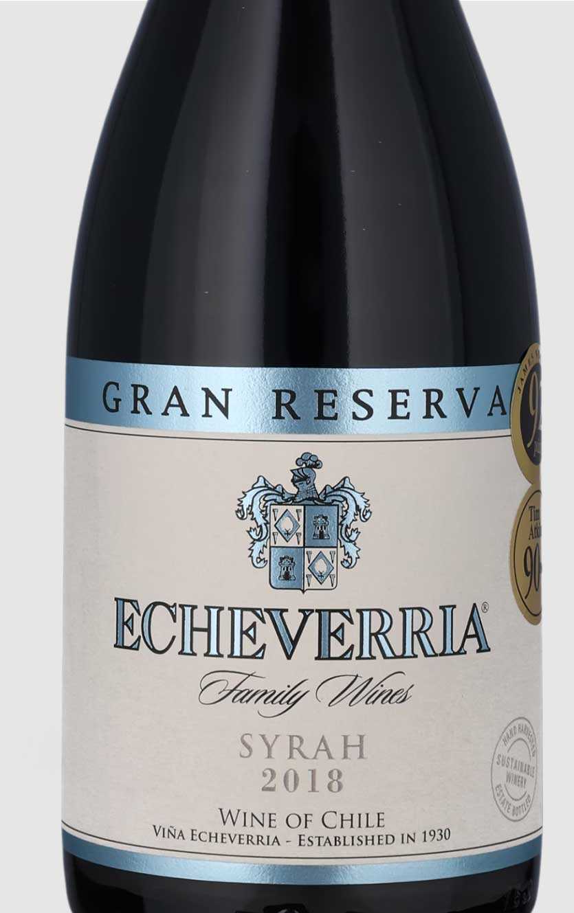 Vina Echeverria Syrah Gran Reserva Colchagua Valley 2018
