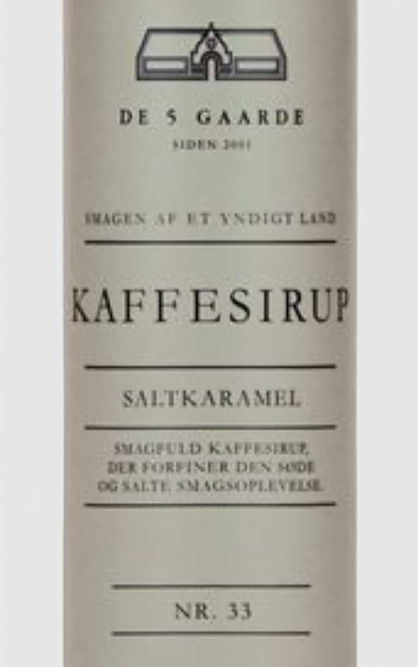 De 5 Gaarde Kaffesirup Saltkaramel