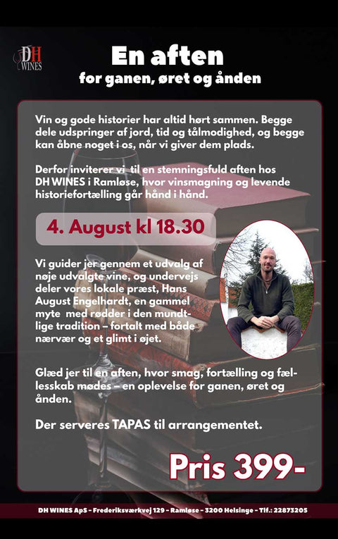 En aften for ganen, øret og ånden 4.August kl. 18.30 2026