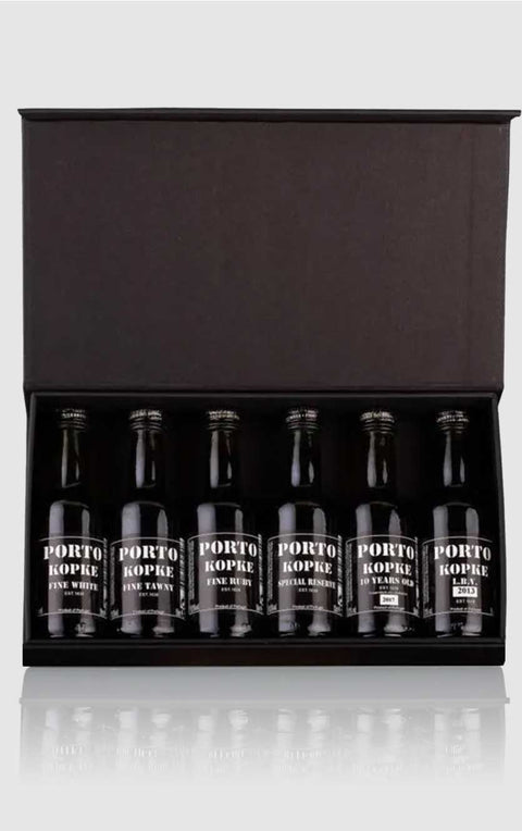 Kopke portvin gavesæt med 6 flasker - 5cl