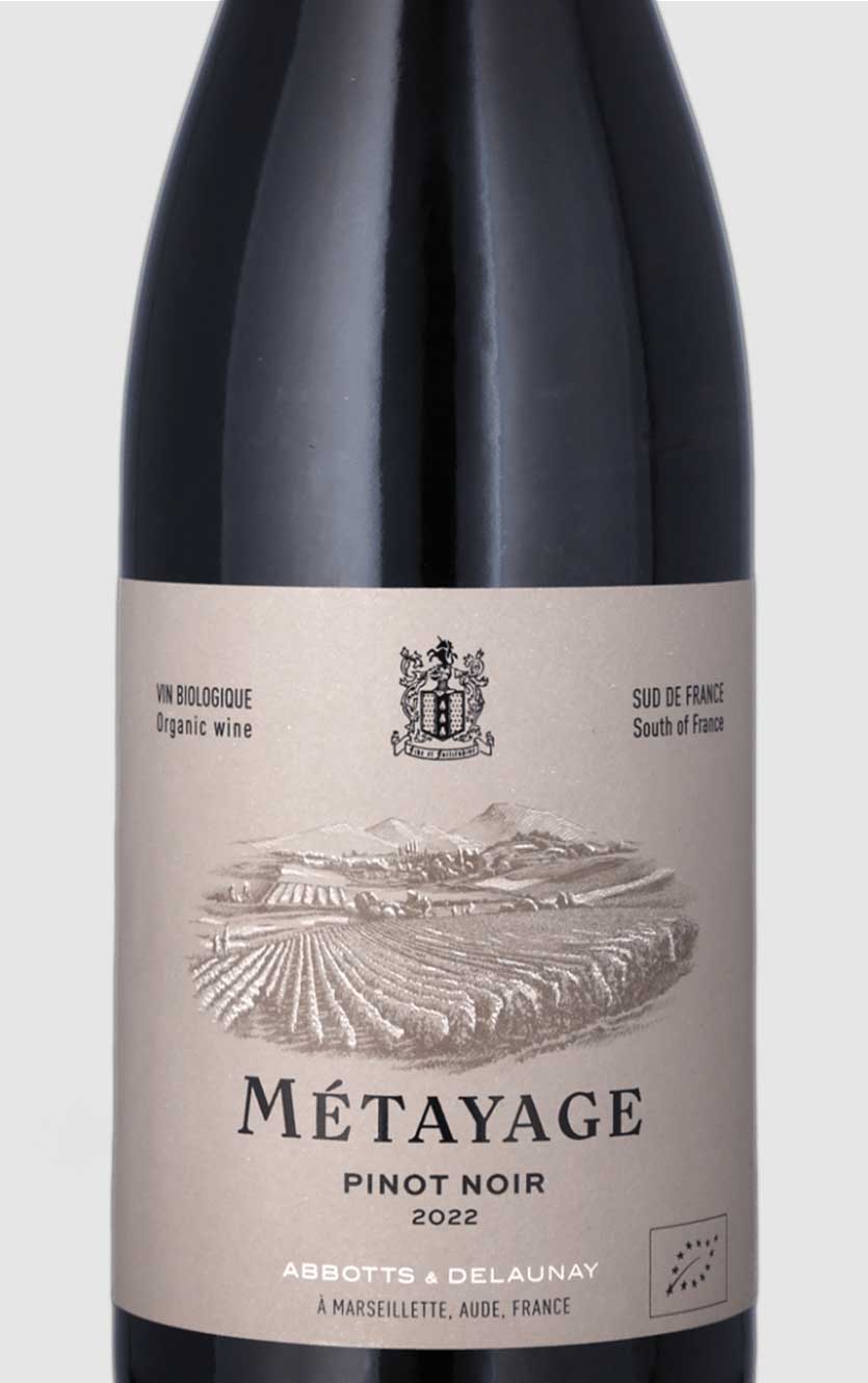Abbotts & Delaunay Metayage Pinot Noir ØKO IGP PAYS DOC 2022