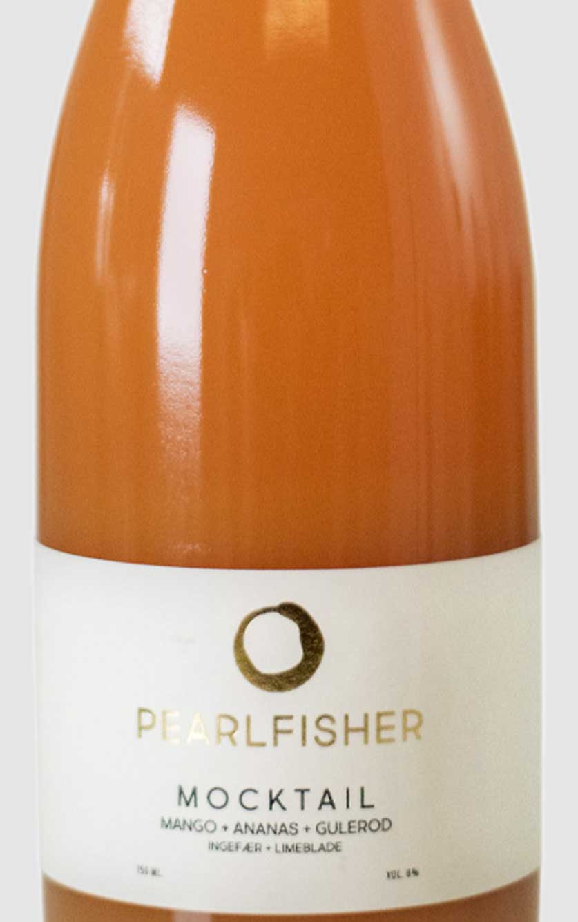 Pearlfisher Mocktail med Mango+Ananas+Gulerod+Ingefær+Limeblade