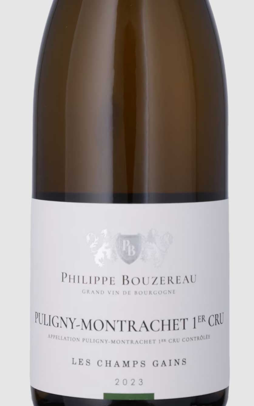Domaine Bouzereau Puligny Montrachet 1er Cru Les Champs Gains Blanc Øko 2023