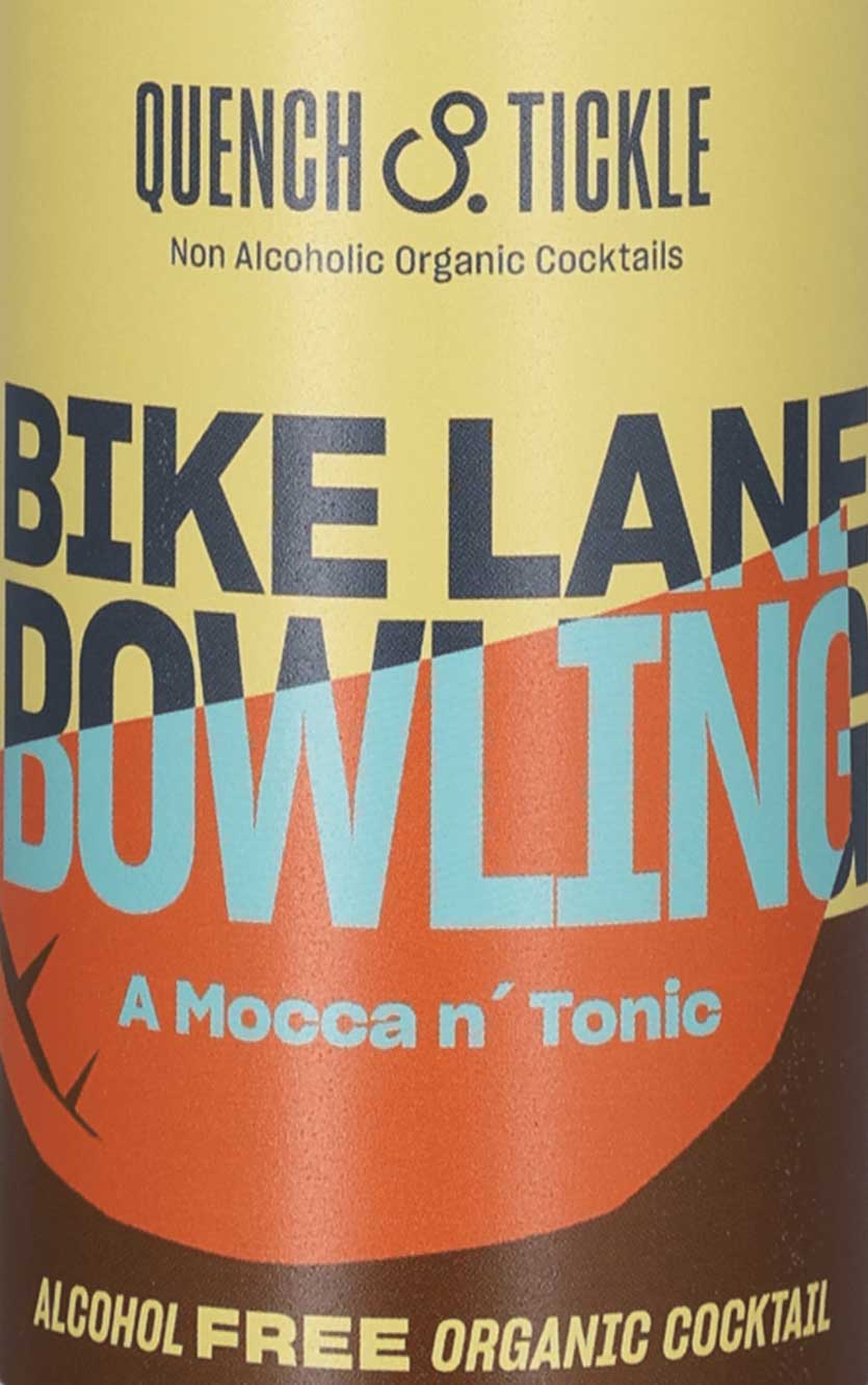Quench & Tickle Bike Lane Bowling Organic Cocktail - Mocca and Tonic 0%