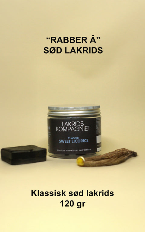 “RABBER ” – SØD LAKRIDS 120G fra LAKRIDSKOMPAGNIET