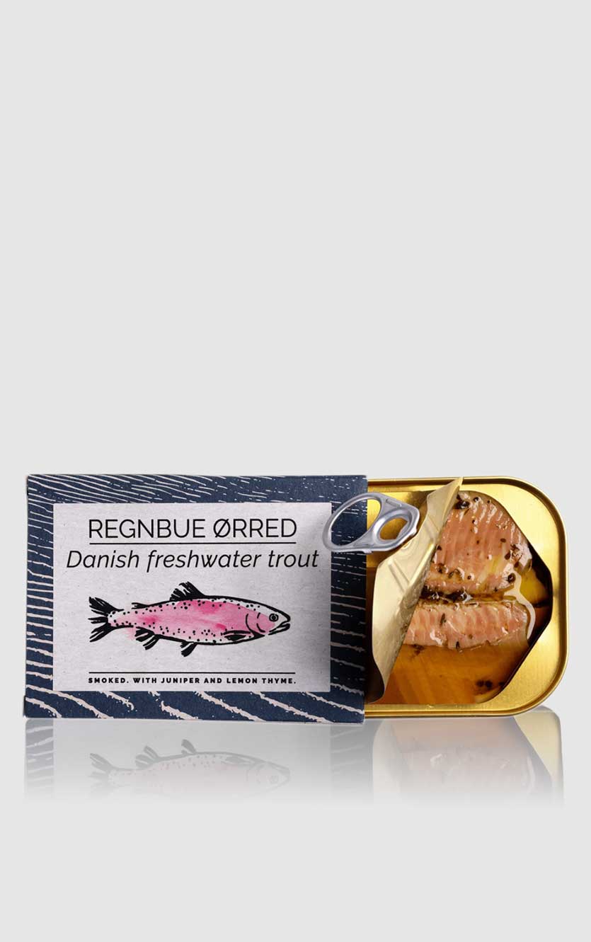 Fangst regnbue ørred