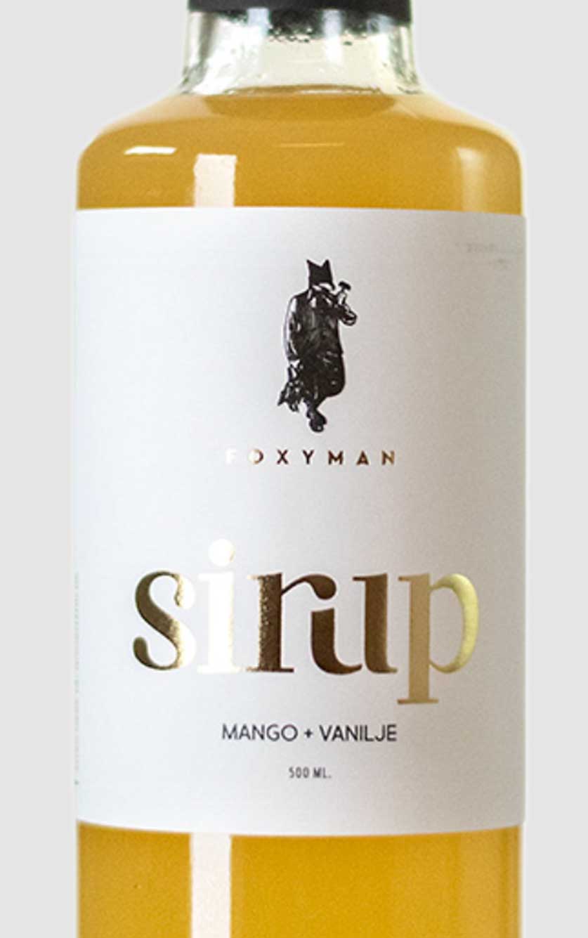 Foxyman Cocktailsirup med Mango + Vanilje 25 cl
