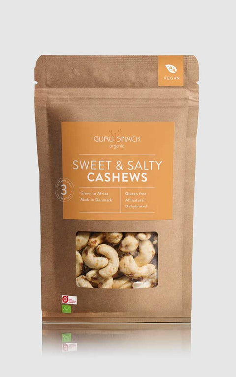 Søde og saltede cashewnødder - Guru snack