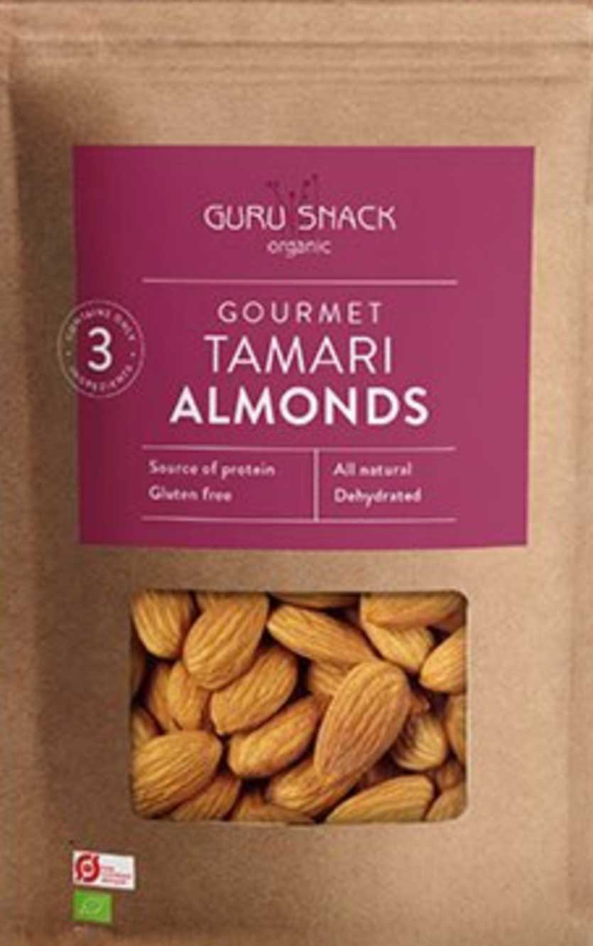 Gourmet Tamari mandler, økologisk - Guru snack