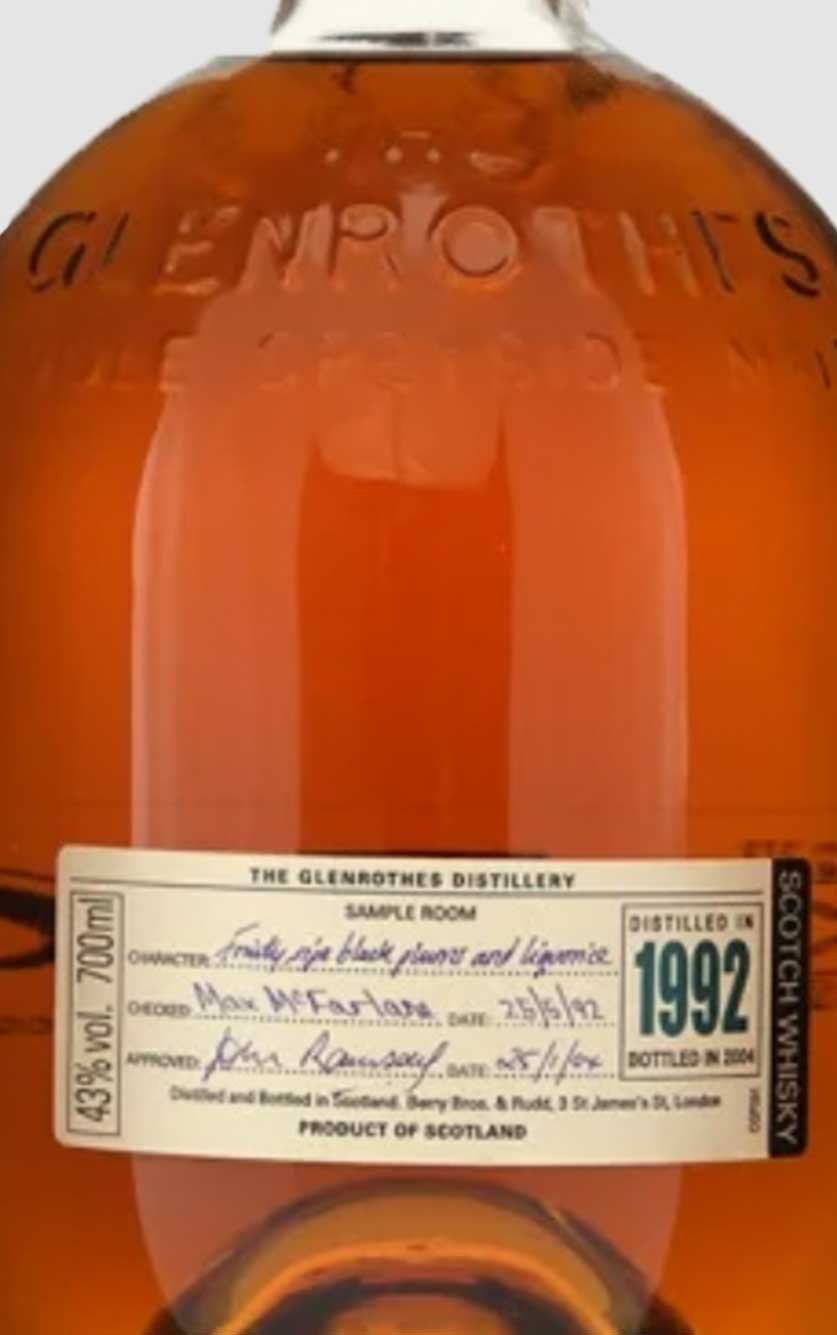 Glenrothes Single Malt Whisky