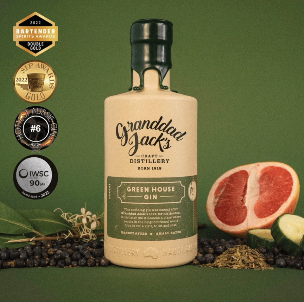 Granddad Jacks Green House Dry Gin 75cl