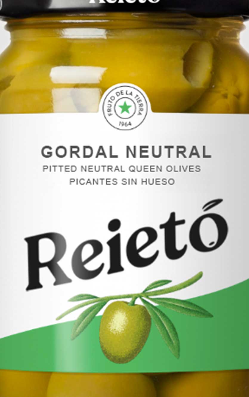 Reietó Gordal Natural 350g på glas (150g Nettovægt)