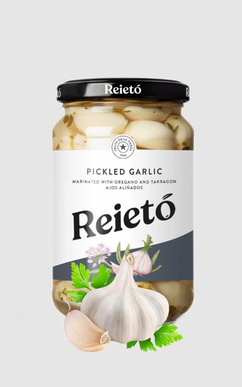 Reietó syltede hvidløg – 345g (235G drænet vægt)