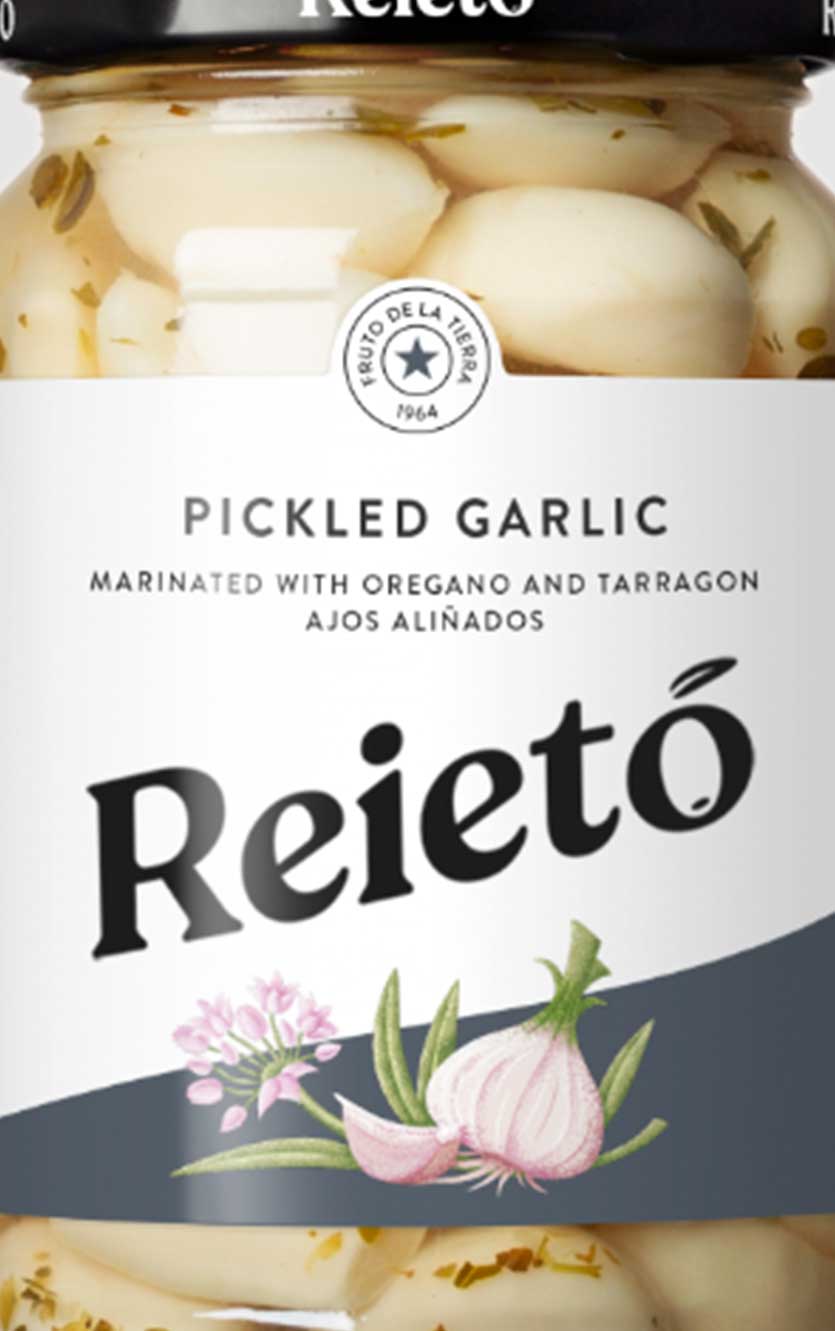 Reietó syltede hvidløg – 345g (235G drænet vægt)