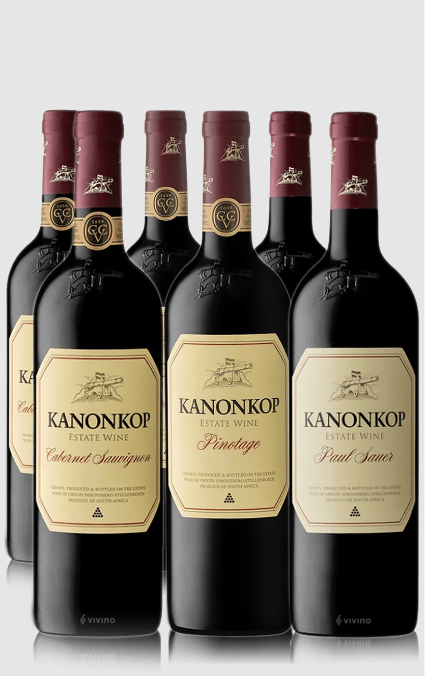 Smagekasse med Kanonkop Signaturvine – 6 Flasker - DH Wines