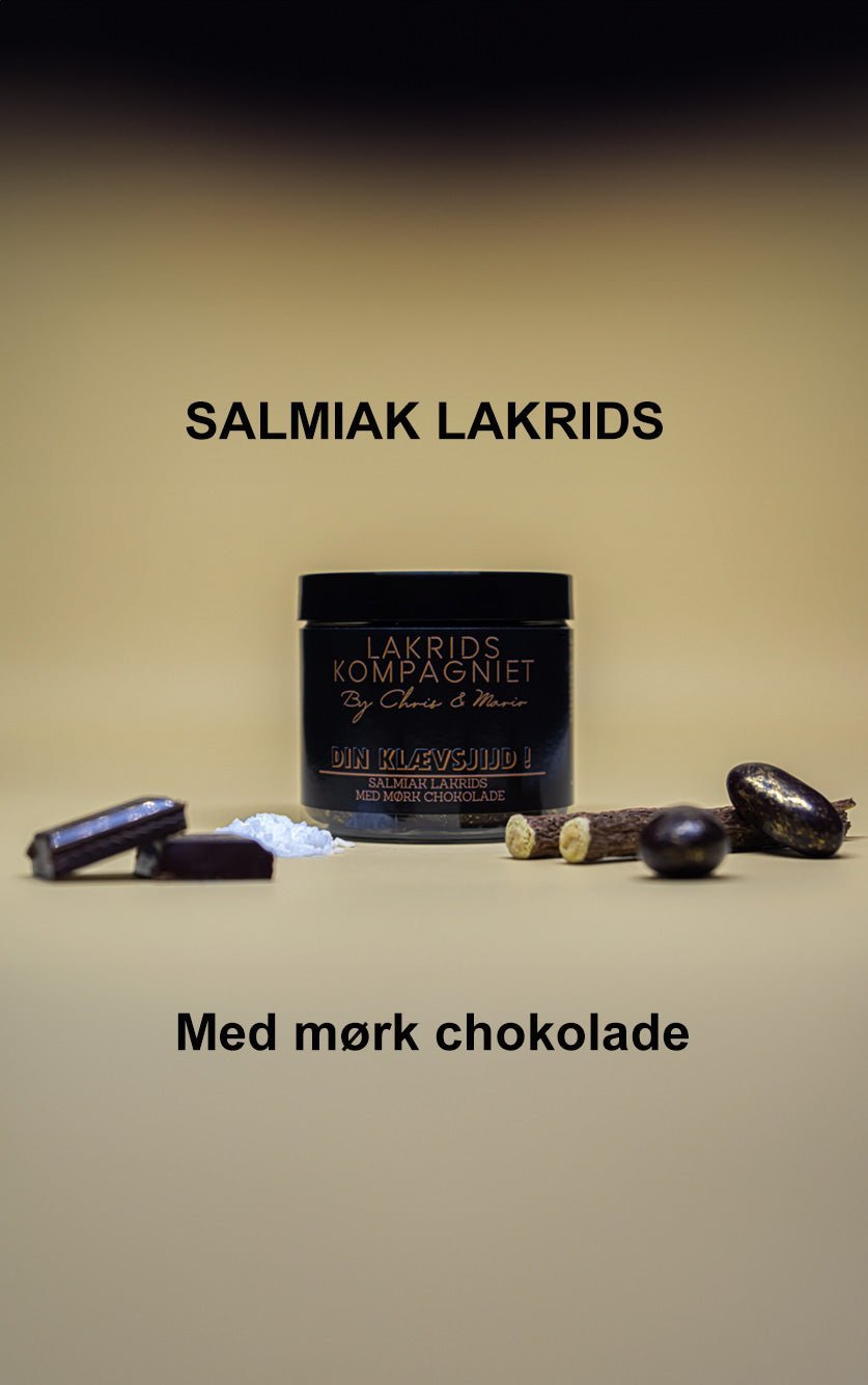 Salmiak lakrids med mørk chokolade fra LAKRIDSKOMPAGNIET