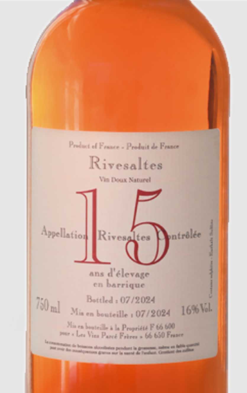 Parcé Frères Rivesaltes Ambré 15 År