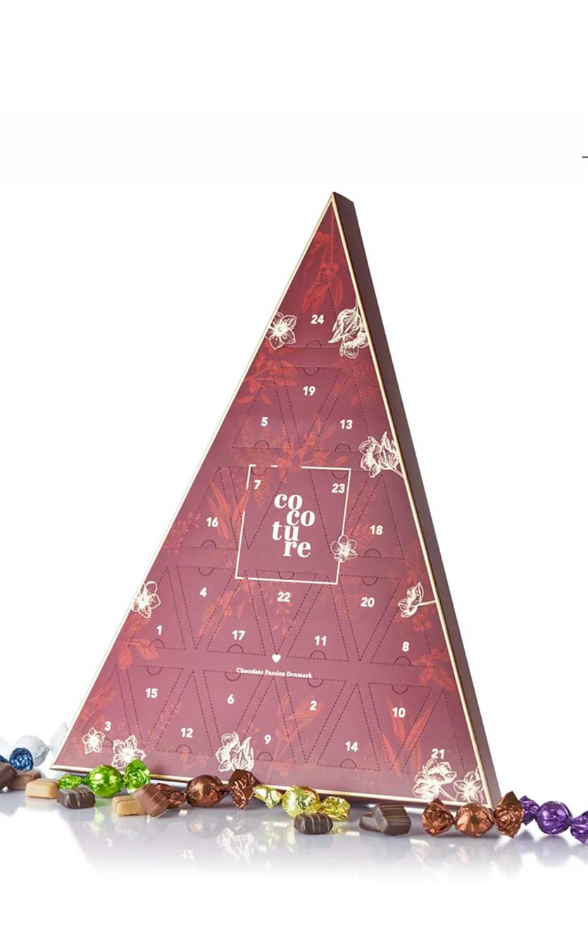 Julekalenderen til chokolade og marcipan-Cocoture – 270g
