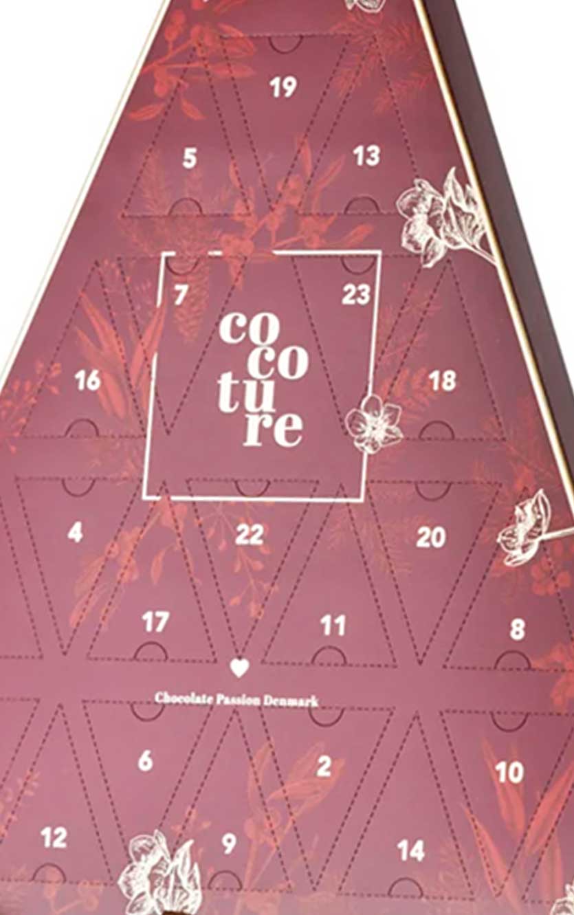 Julekalenderen til chokolade og marcipan-Cocoture – 270g