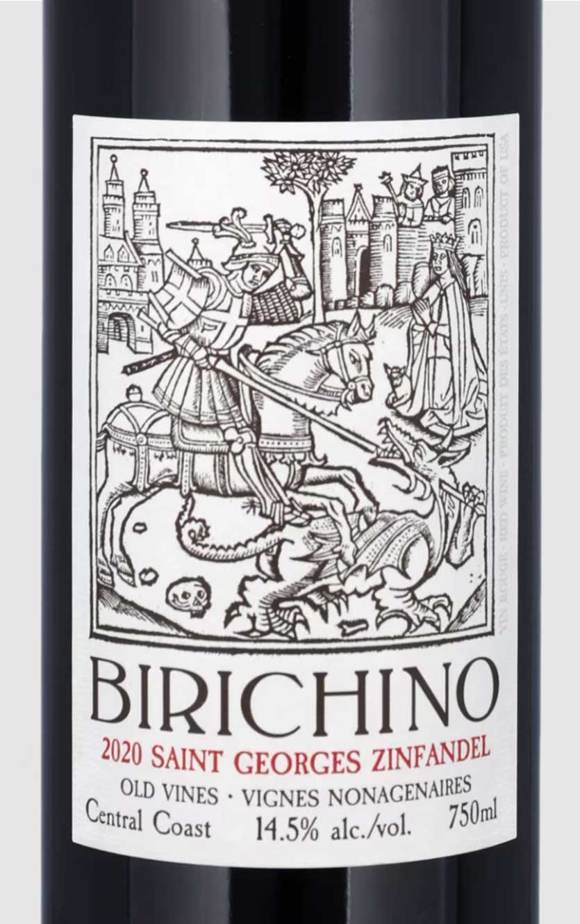 Birichino Zinfandel St. Georges Old Vines Central Coast 2020