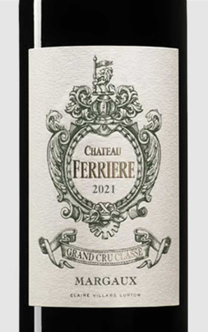 Chateau Ferriere 3. Cru Classé en 1855 Margaux 2021 Øko