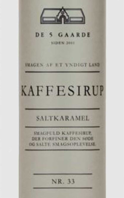 De 5 Gaarde Kaffesirup Saltkaramel