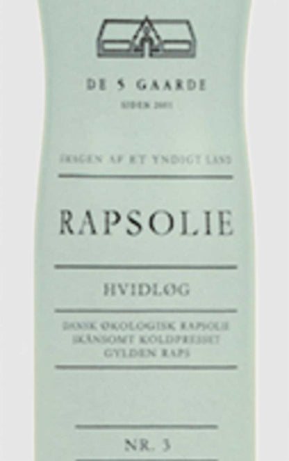 De 5 Gaarde Rapsolie med Hvidløg i Sprayflaske Økologisk