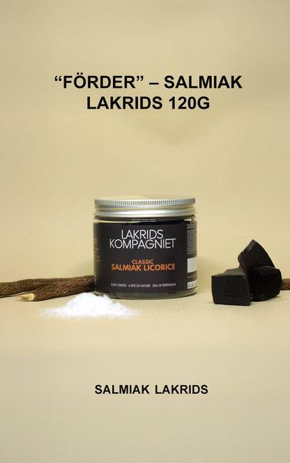 “FÖRDER” – Salmiak lakrids 120G fra LAKRIDSKOMPAGNIET