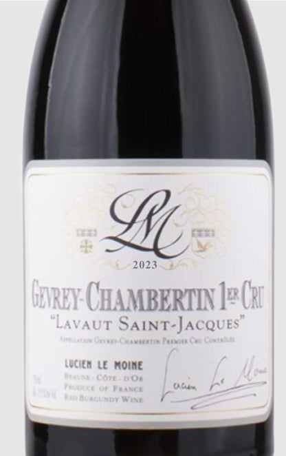 Lucien Le Moine Gevrey Chambertin 1er Cru Lavaut Saint Jacques 2023