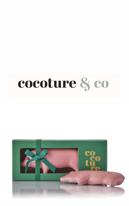 Cocoture marcipangris i grøn æske – 80g