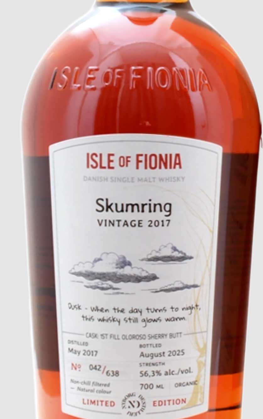 Isle of Fionia Skumring Vintage 2017 Organic Single Malt Danish Whisky