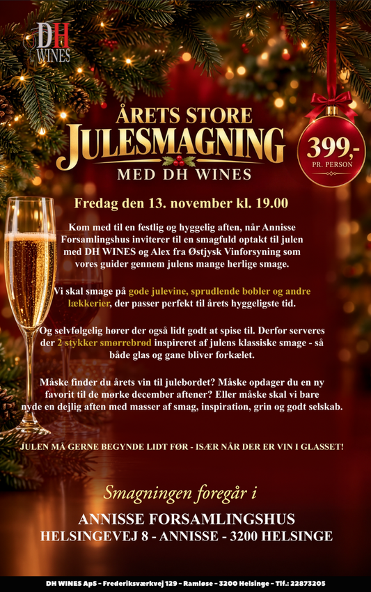 ÅRETS STORE JULESMAGNING 13.November 2026 kl.19.00