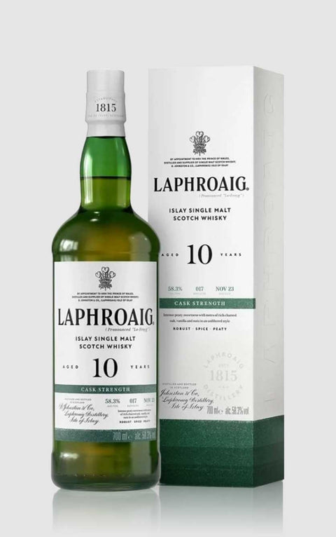 Laphroaig 10 år Cask Strength Edition 2023 Single Islay Malt Whisky