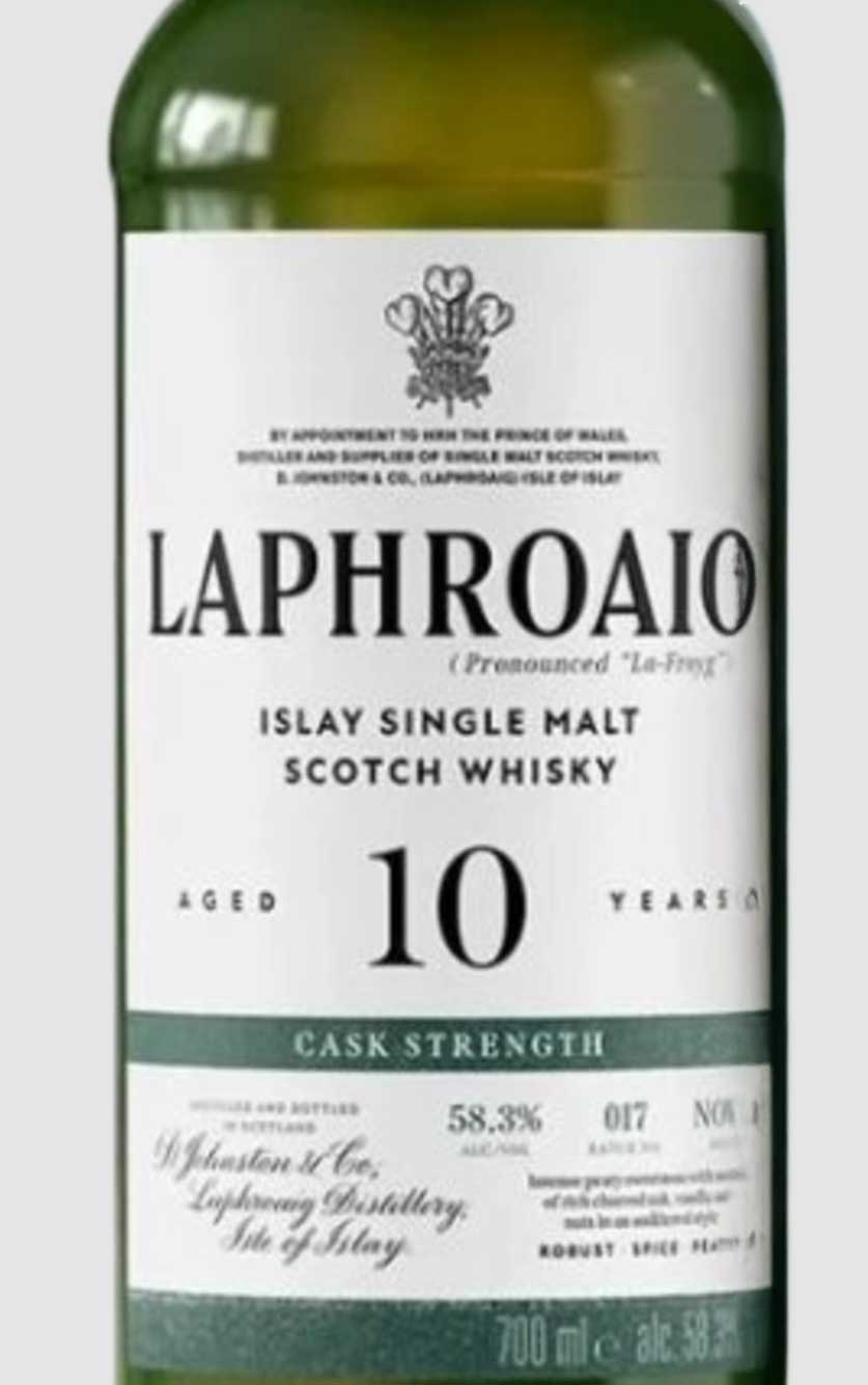Laphroaig 10 år Cask Strength Edition 2023 Single Islay Malt Whisky