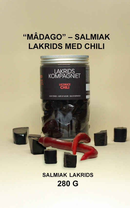 “MÂDAGO” – SALMIAK LAKRIDS MED CHILI 280G