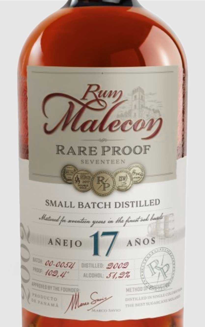 Malecon Rareproof 17YO Savio s.r.l. Rum