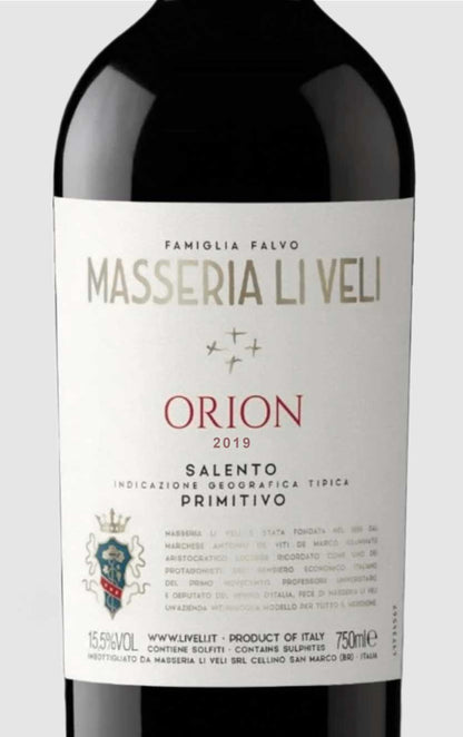 Masseria Li Veli `Orion` Primitivo Salento 2019
