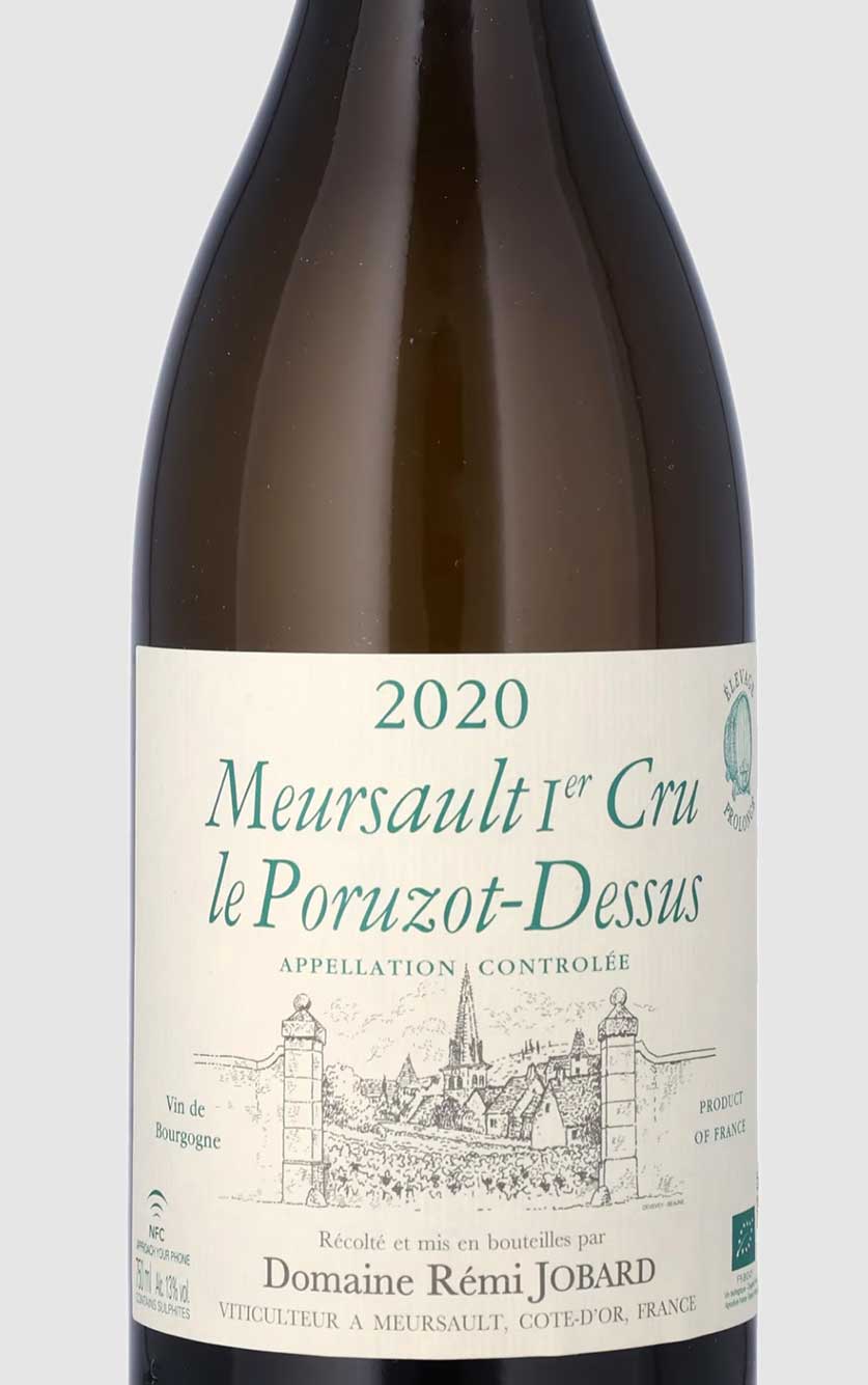 Meursault 1. Cru ØKO Poruzot Dessus Elevage prolongé Remi Jobard 2020