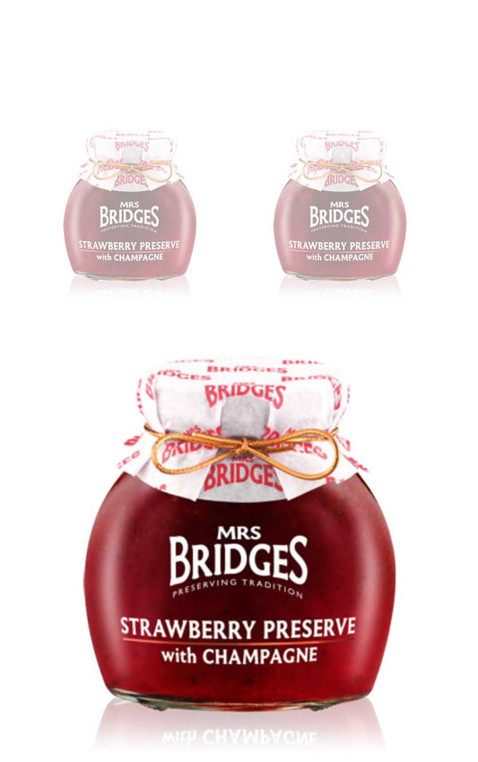 Mrs. Bridges Jordbærsyltetøj med champagne