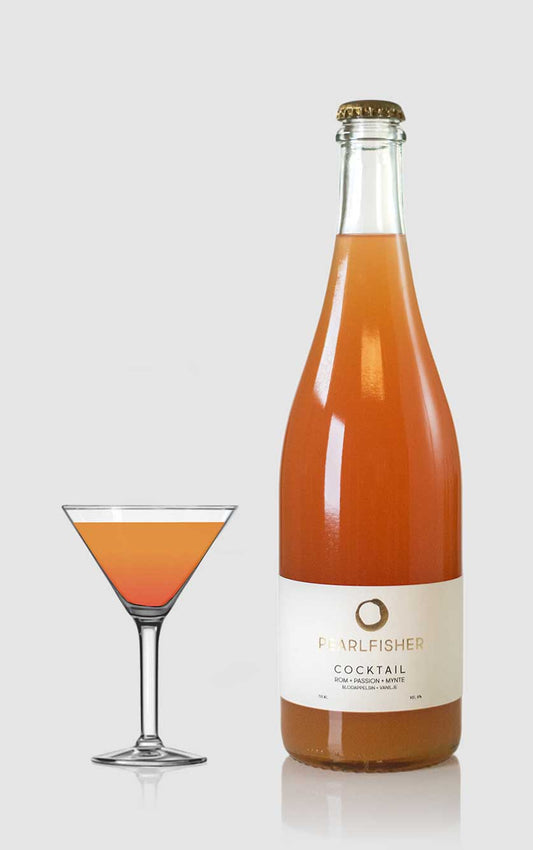 Pearlfisher Cocktail med Rom + Passion + Mynte + Blodappelsin + Vanilje