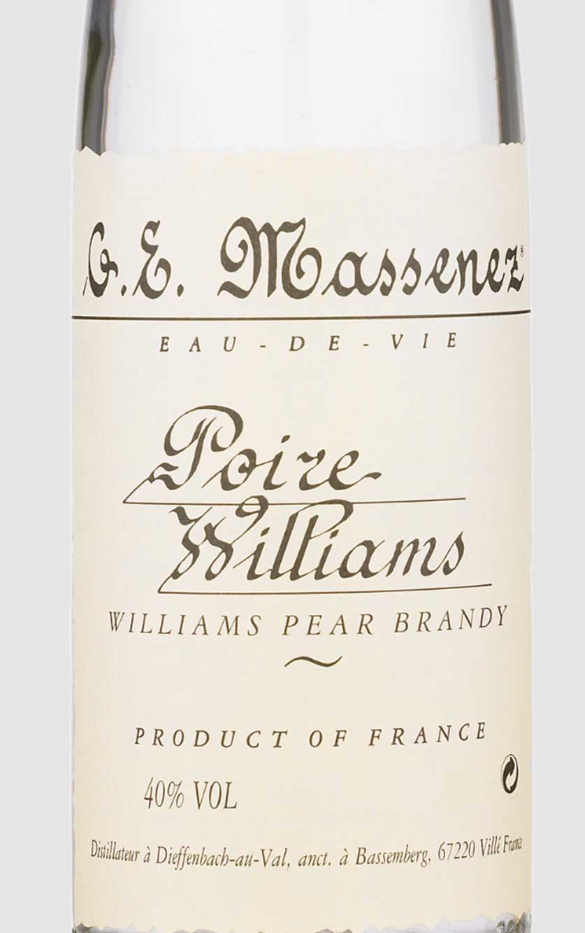 Massenez Eau de Vie Poire Williams Pærebrændevin 35 cl