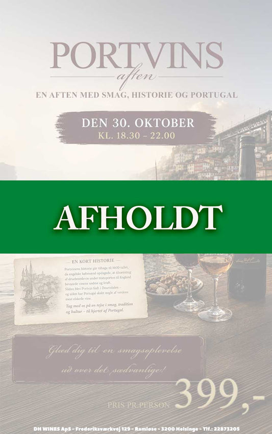 PORTVINSAFTEN i Ramløse 30.Oktober 2026 kl.18.30-22.00