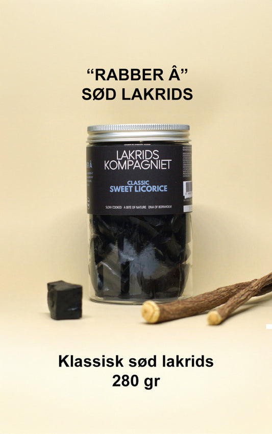 “RABBER Â” – SØD LAKRIDS 280G fra LAKRIDSKOMPAGNIET