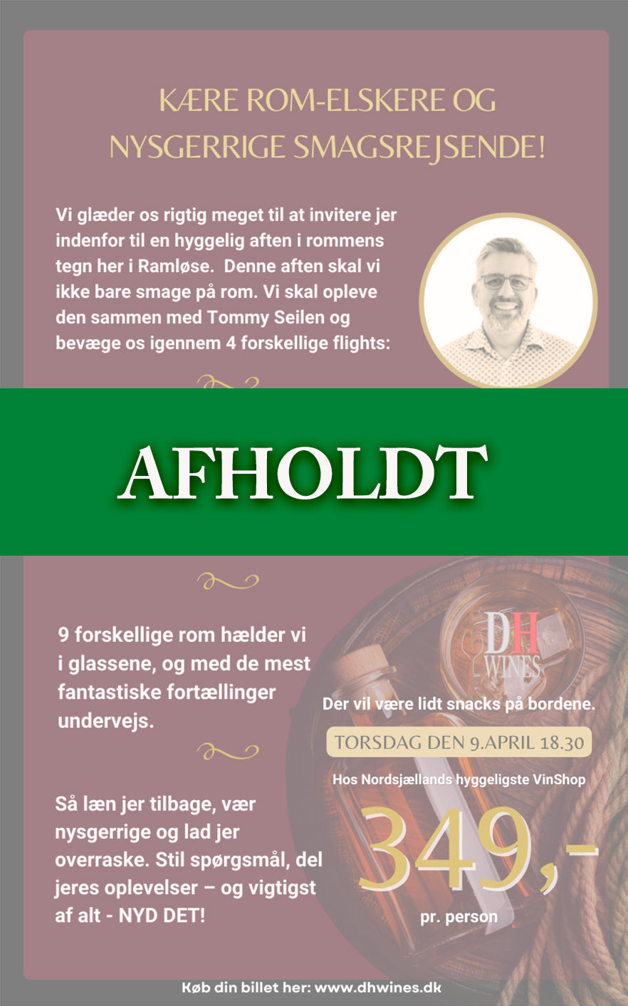 Romsmagning med Tommy Seilen 9.April kl. 18.30