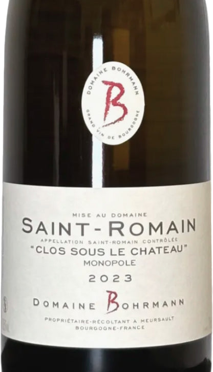 Domaine Bohrmann Saint Romain "Clos Sous le Château" Monopol 2023