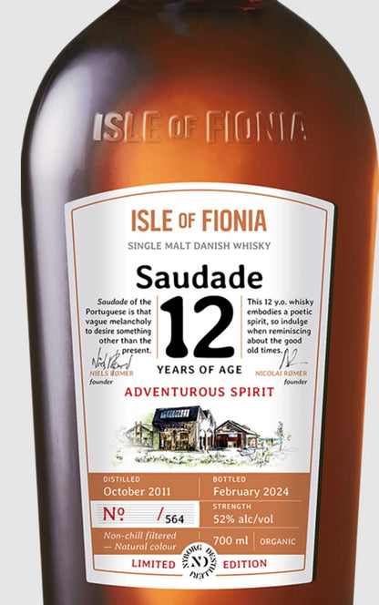 Isle of Fionia SAUDADE 12 år Single Malt Danish Whisky