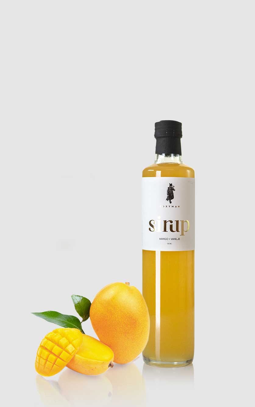 Foxyman Cocktailsirup med Mango + Vanilje 25 cl