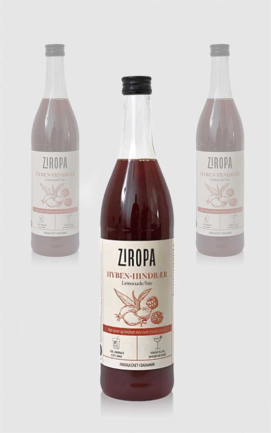 Ziropa Dansk Hyben-Hindbæriste Sirup