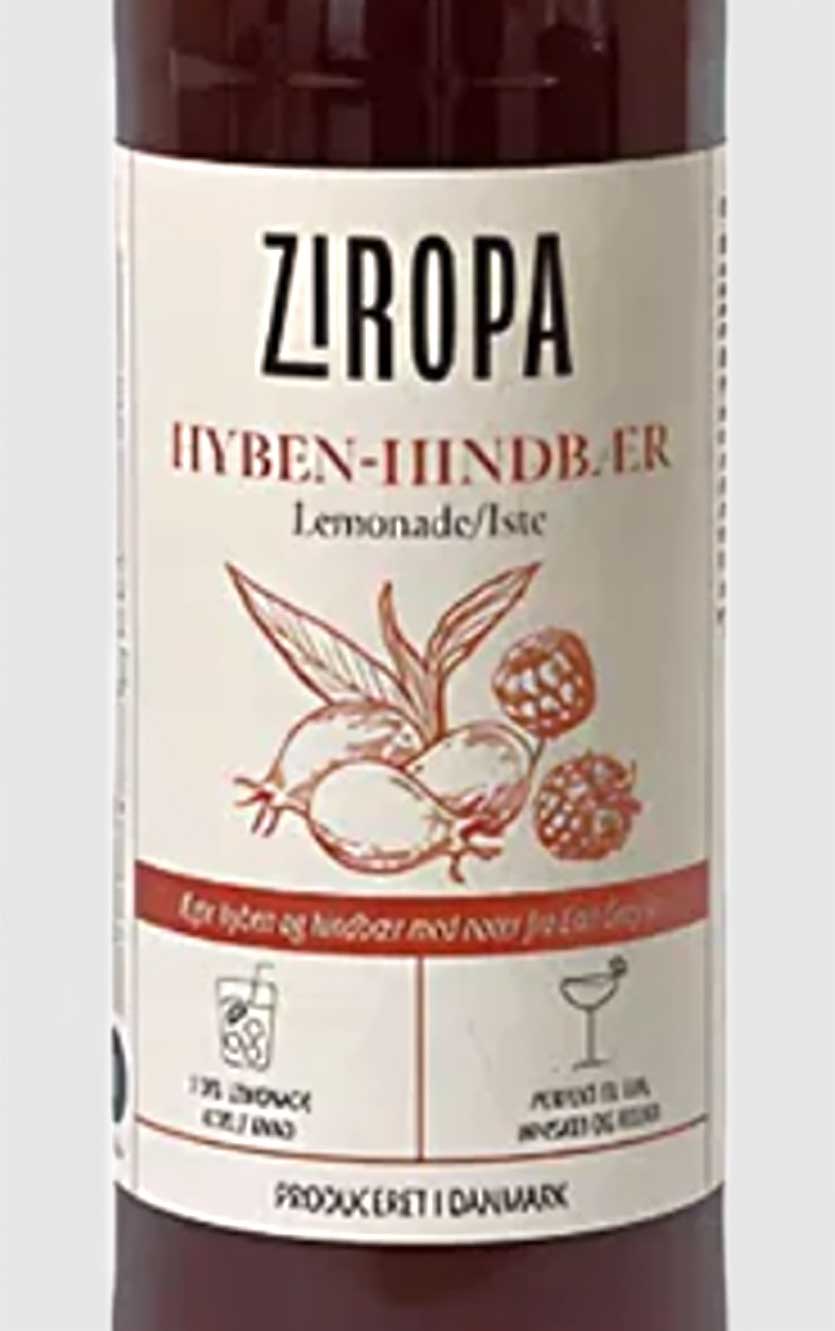 Ziropa Dansk Hyben-Hindbæriste Sirup