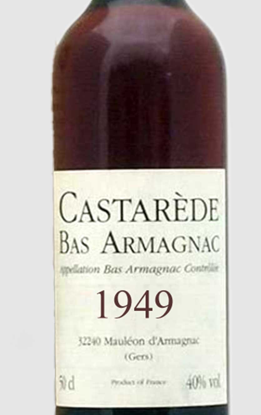 Bas Armagnac Castarede 1949 Vintage 50 cl - DH Wines